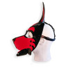 Brutus Cagoule Puppy Hood Noire et Rouge